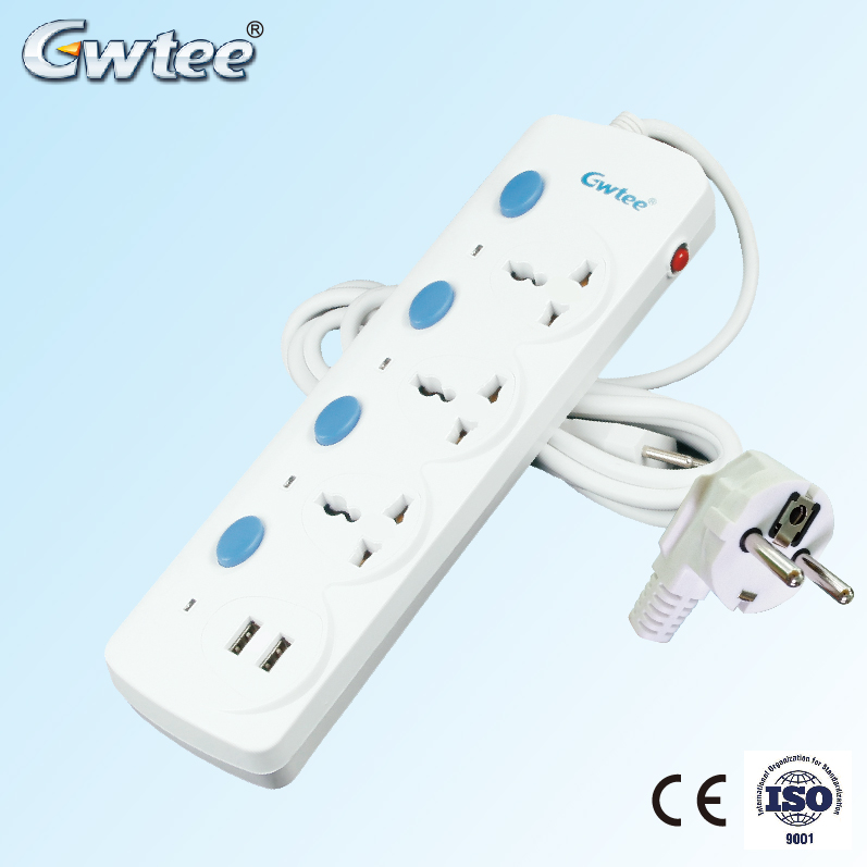 GT-6181 The high quality fast shipping free sample universal electrical extension socket