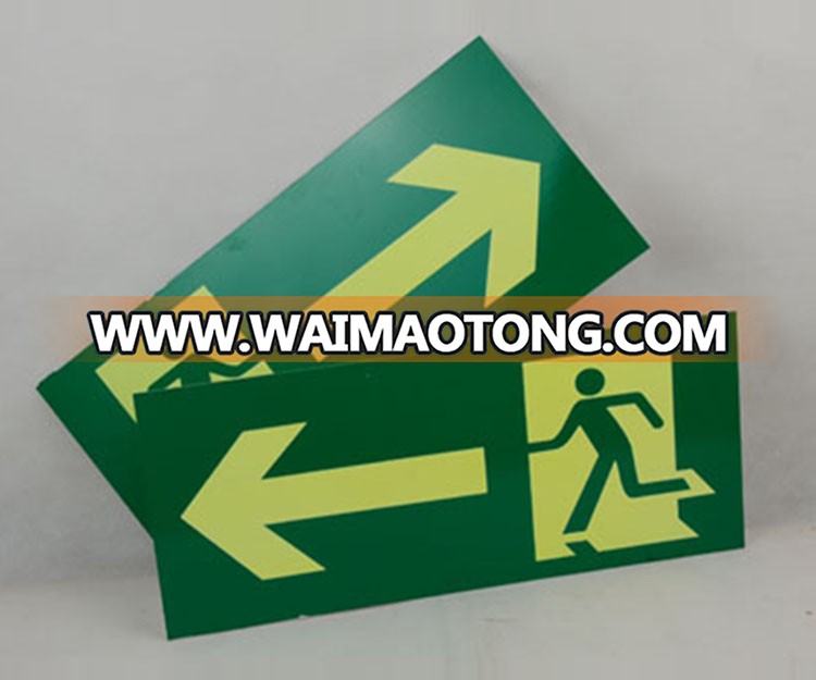 China suppliers Safety Emergency Luminous Exit Sign Custom