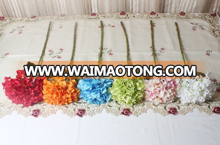 High quality wholesale artificial white hydrangea silk flowers