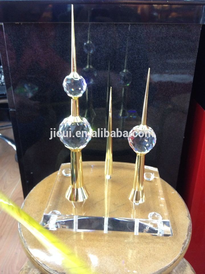 Hight Quality Crystal 24k Kuwait tower model for souvenir gift JC-05