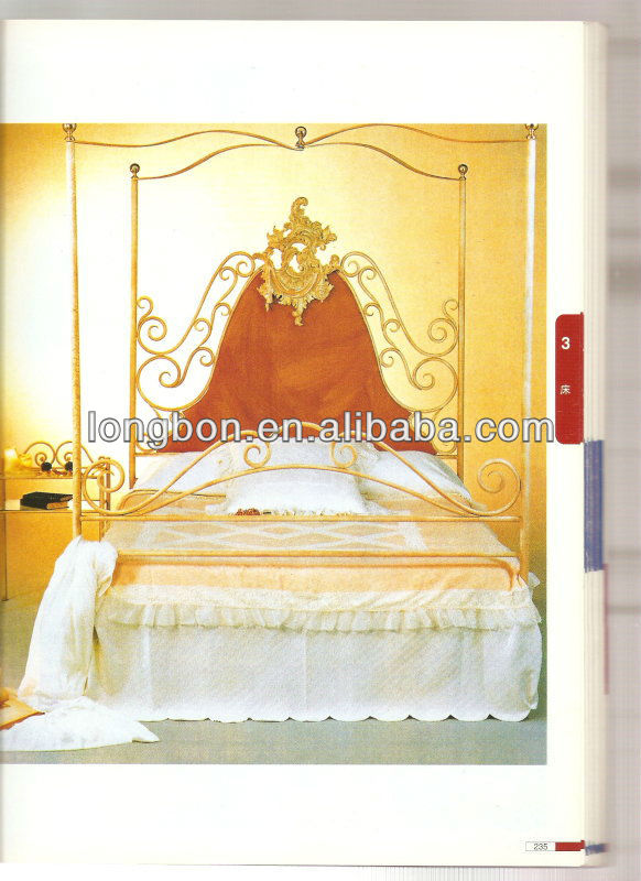 top-selling royal wrought iron double bed frame