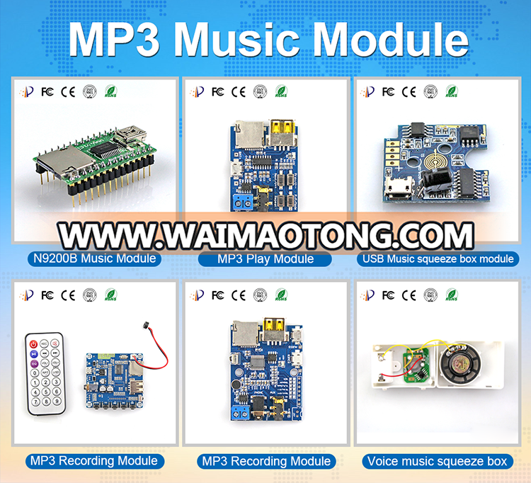 Programmable greeting card sound chip microphone sound sensor module