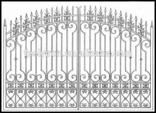 affordable house main wrought iron gate designs