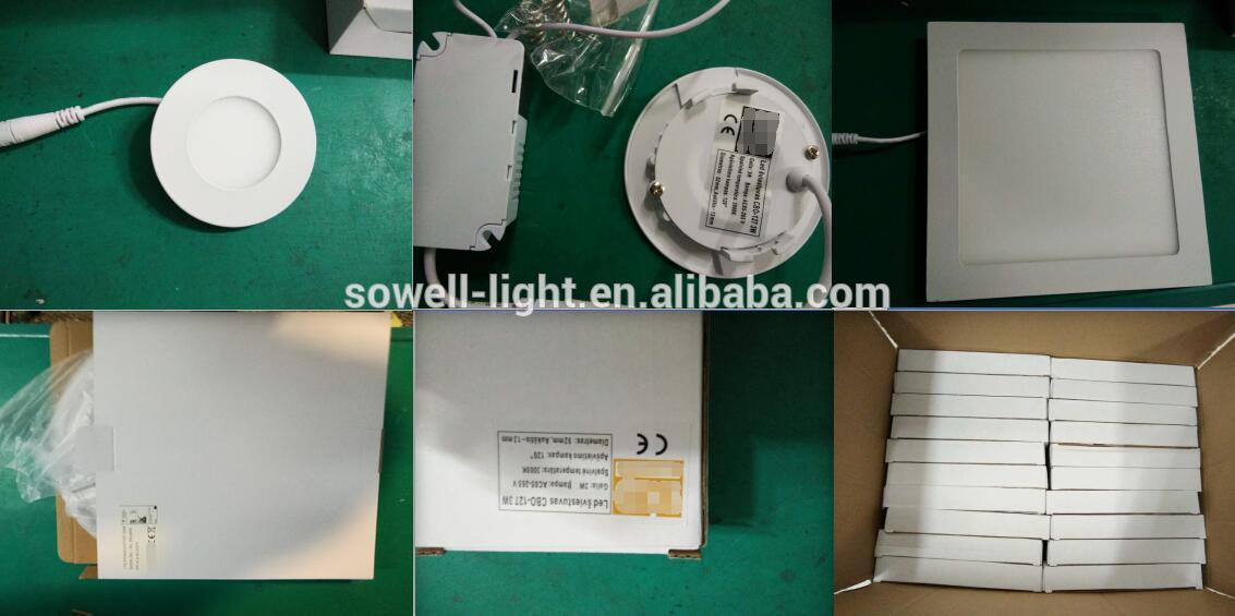 Recessed Panel Light or Surface Mounted led panel light 12w