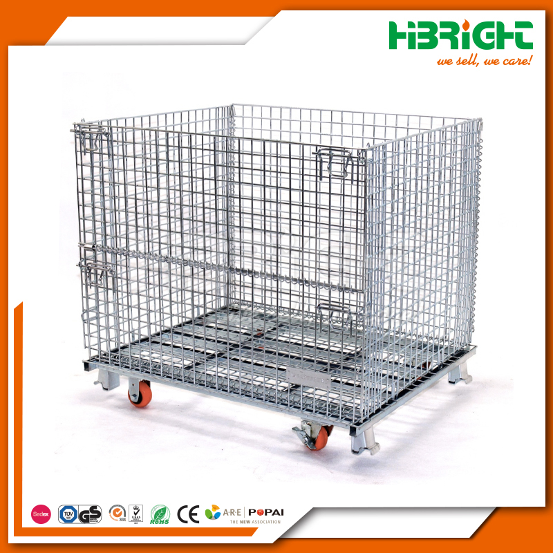 Stackable warehouse storage industrial foldable stacking pallet rack