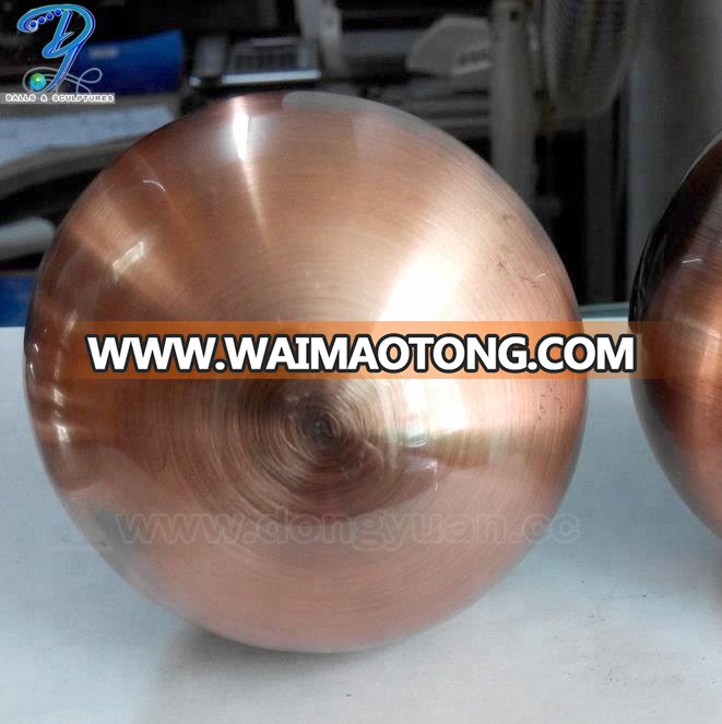 120mm Inox Steel Gazing Ball, Brushed Steel Hollow Sphere