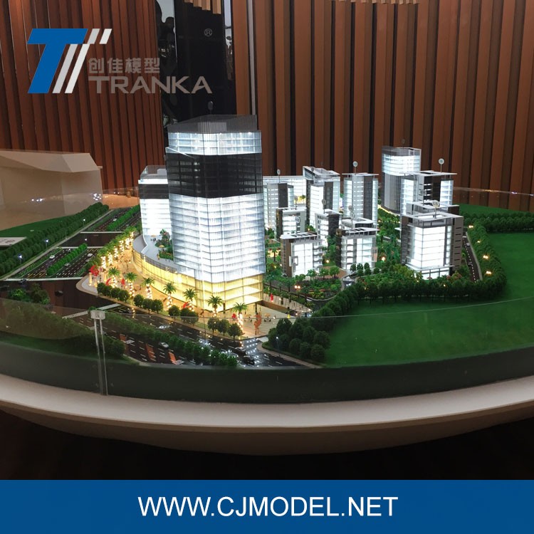 Commercial 3D maquette famous building model , building scale model maker