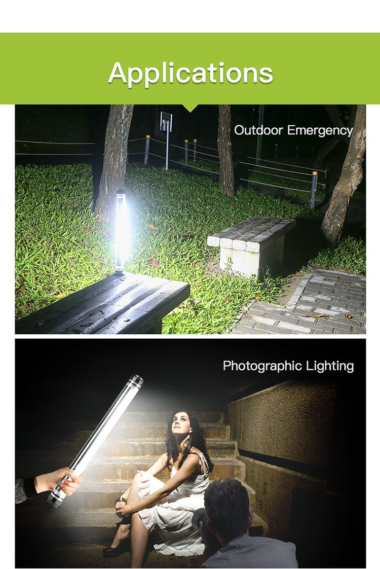 Ultra Bright Portable Waterproof Lights Tent Hanging Strip Torch Bar Pole  USB Lantern  Outdoor Rechargeable Led Camping Light