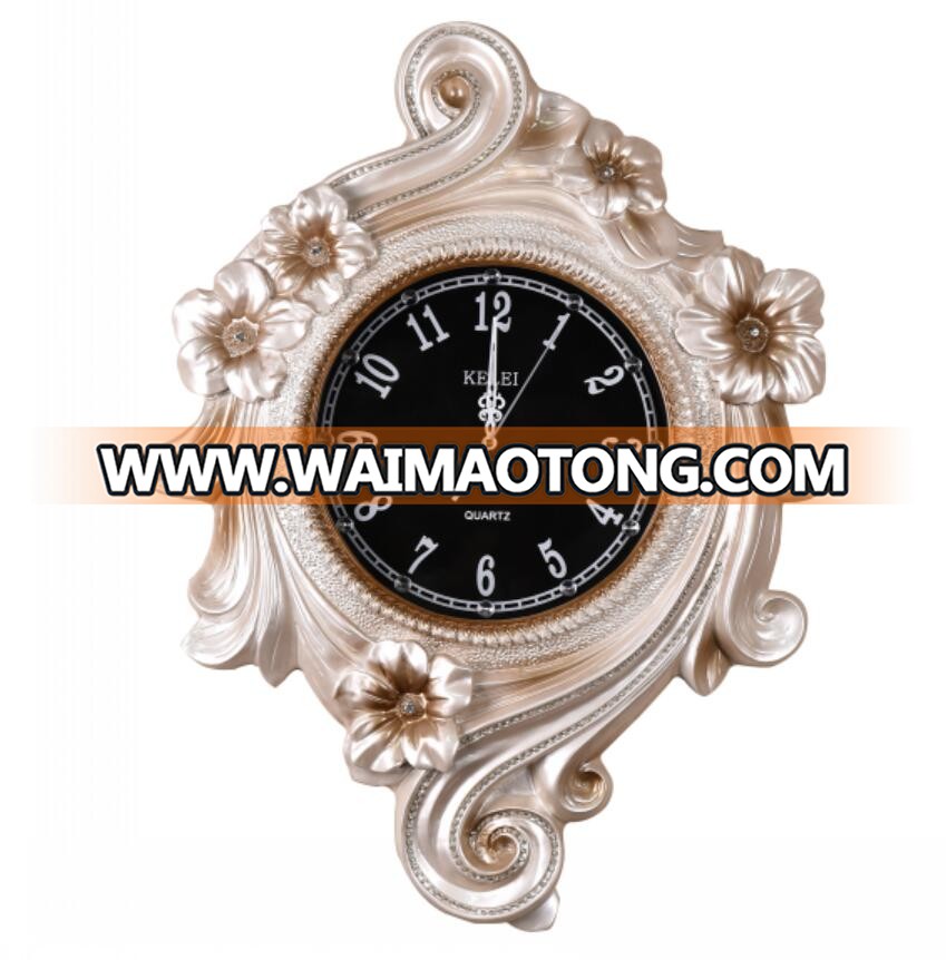 decorative flower shape wall clock