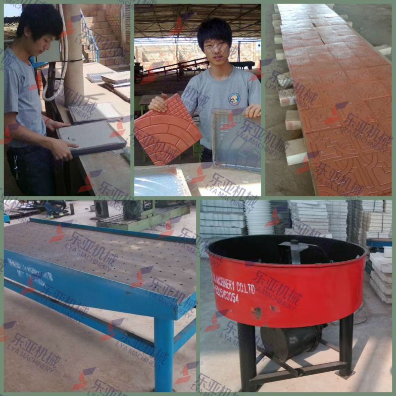 Plastic paver moulds vibrator table for concrete paver