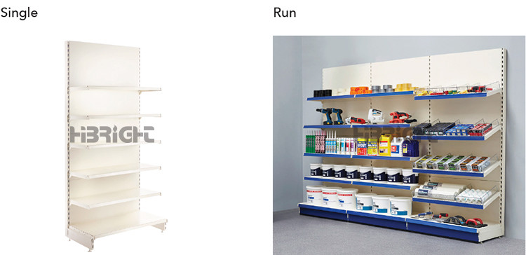 Half Round Head Gondola Supermarket Shelf Rack