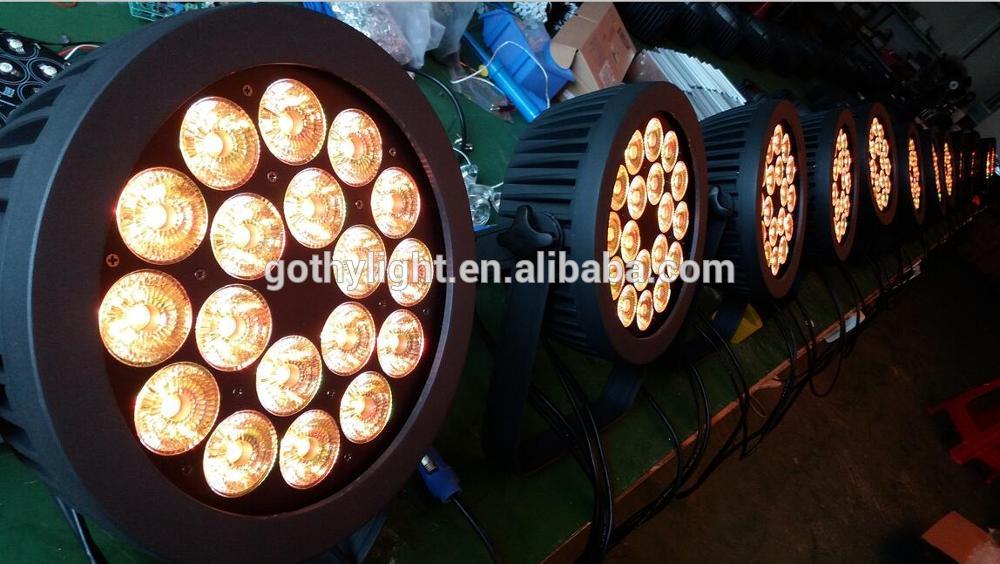 Strong Brightness 18pcs 15w RGBWA UV 6in1 Led Wash Effect Flat Led Par light