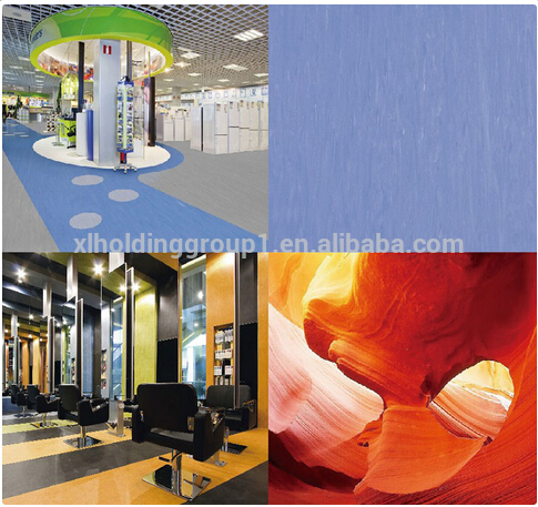 homogeneous structure PVC floor for various colors