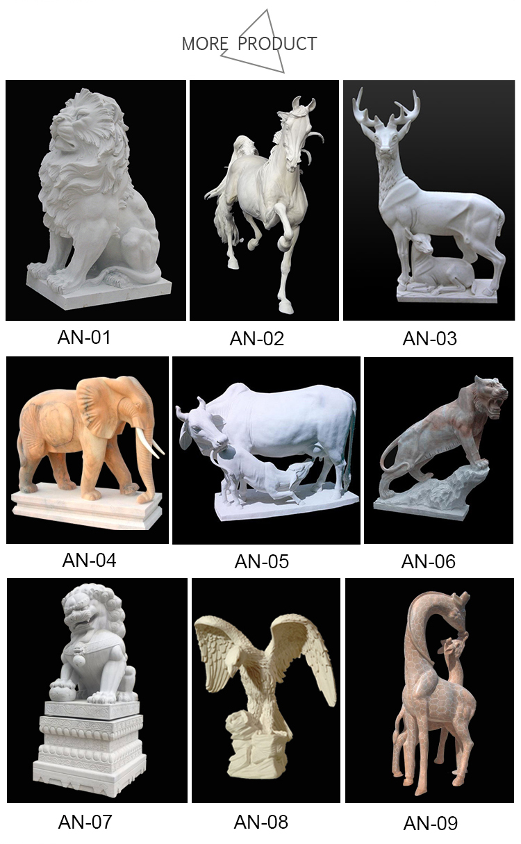 Cheap western carved marble lion head statues for sale NTMA-071Y