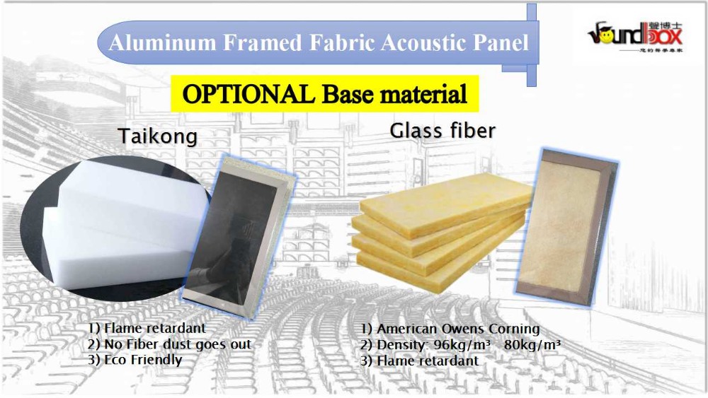 Fabric acoustic panel sponge diffuser acoustic fabric wall panel