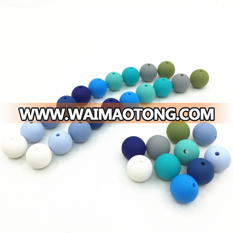 Wholesale Food Grade Nursing Round Silicone teething Beads