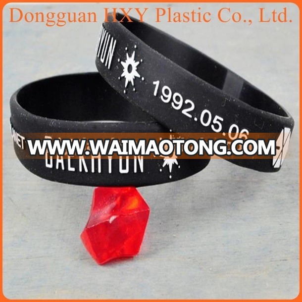 HXY Custom Silicone child bracelet For Children Events