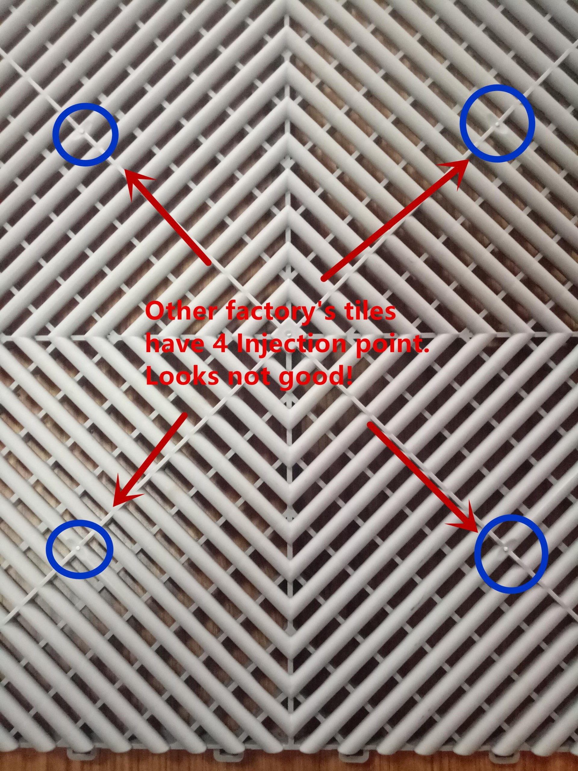 Qingdao removable plastic interlocking floor mats for car washing /plastic rubber garage floor tiles/ garage floor