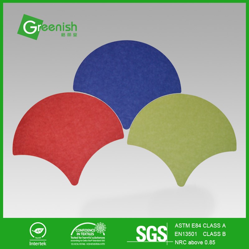 Decorative polyester felt fabric felt covered panels