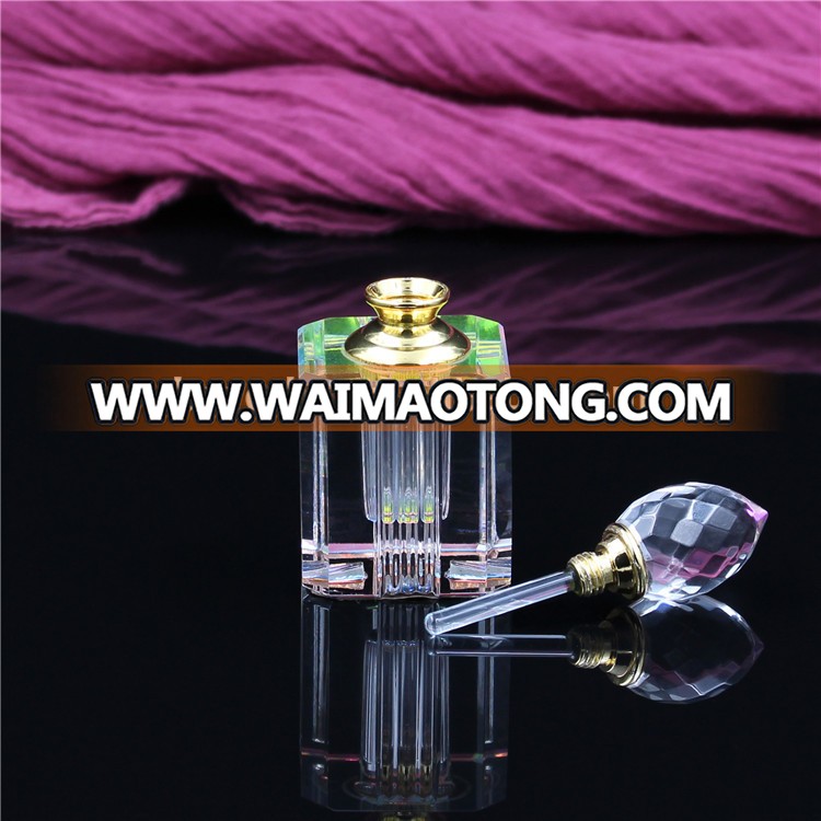 manufactures traditional oil square glass crystal perfume bottles favor