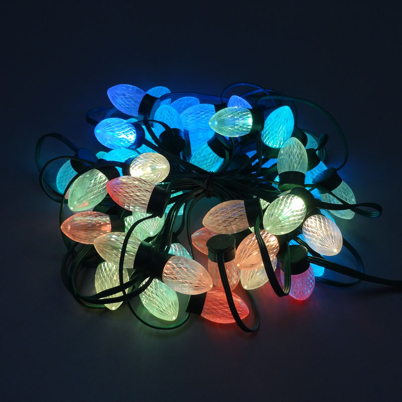 2019 New Design Product smd5050 WS2811 rgb S24 led Christmas string lights for celebration