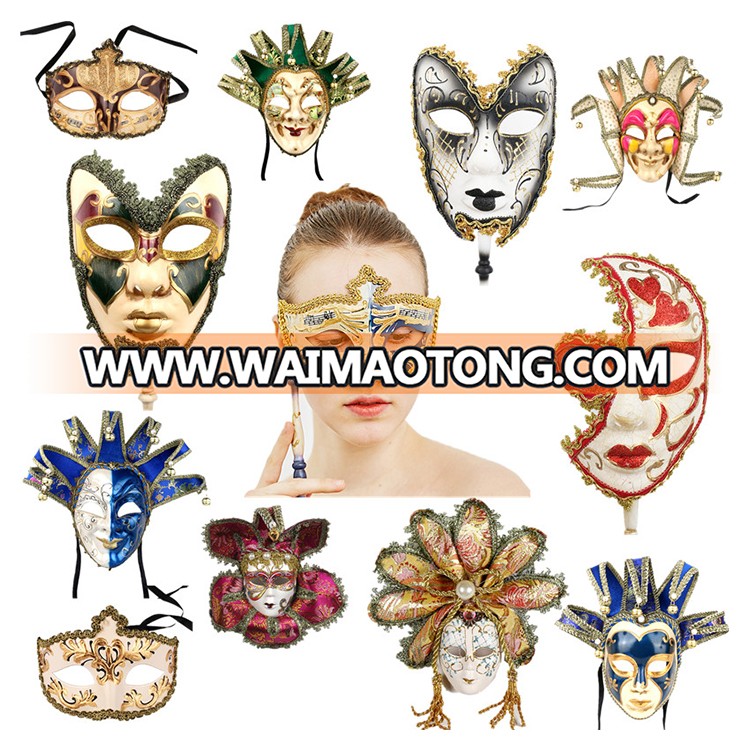 PoeticExst Hand-Painted Cat Face Wholesale Carnival  Masquerade Mask Mardi Gras Masquerade Carnival Party Favor