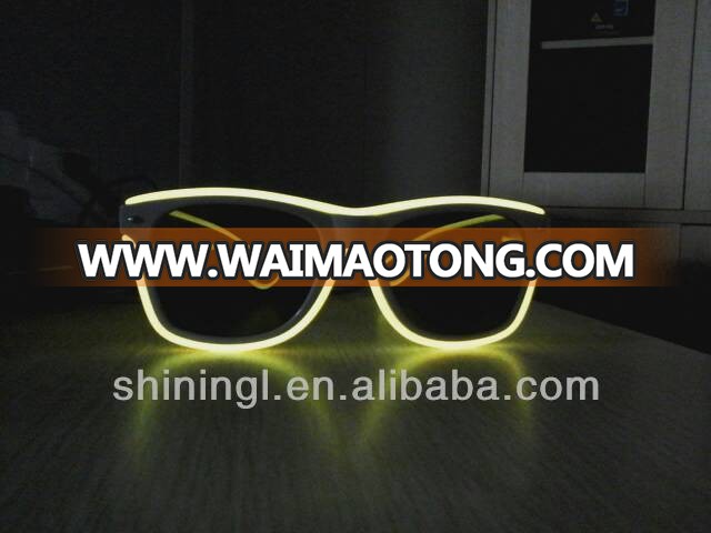 Sound Activated Flashing EL light up Glasses