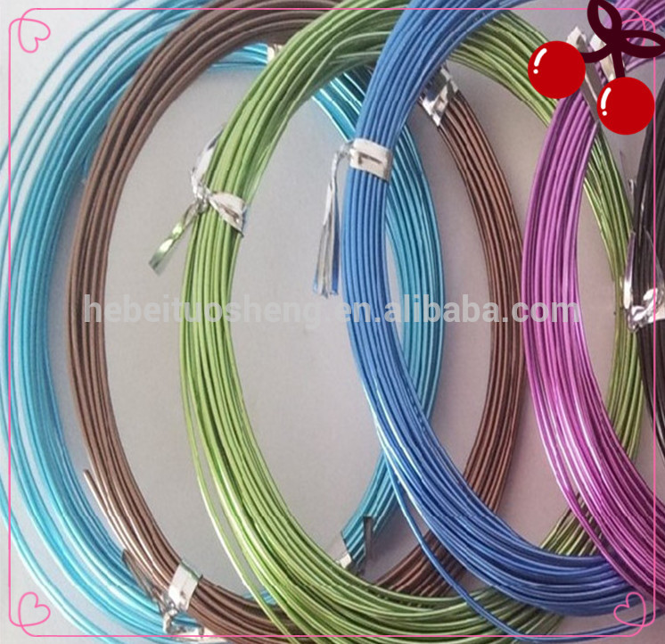 2mm craft color aluminum wire,aluminum colored wires,Coated aluminum wire