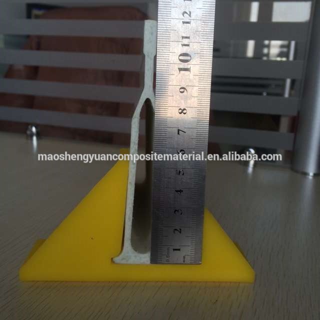 High strength Pultruded Composite Fiberglass  Slat Flooring  Support  Beam hollow beam