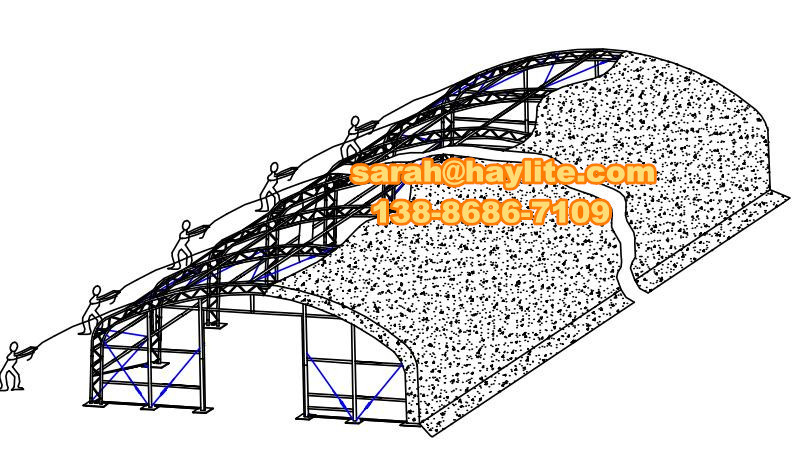 Construction steel structure warehouse Tent 40FT x60FT