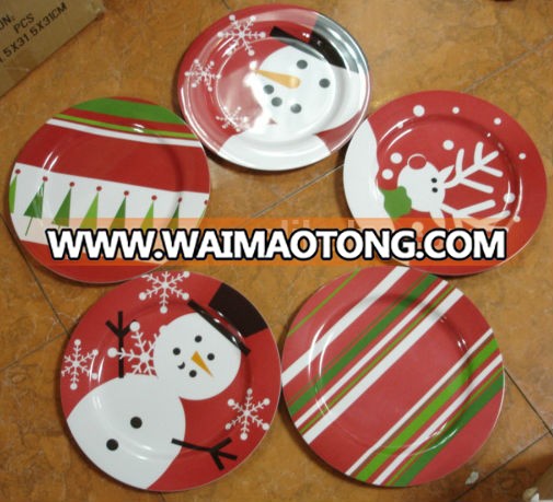 2014 new Christmas Xmas X-mas design plate