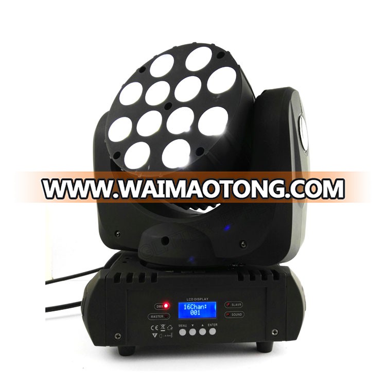 12 pcs with 12W LED Moving Wash Light