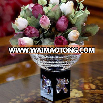 Top quality wedding stage flower decoration tray glass vases for arrangements with best price