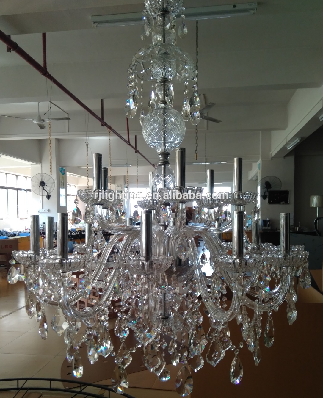 High Quality Hotel Lighting Silver Bohemian wedding ballroom part events Decoration Chandeliers lights crystal