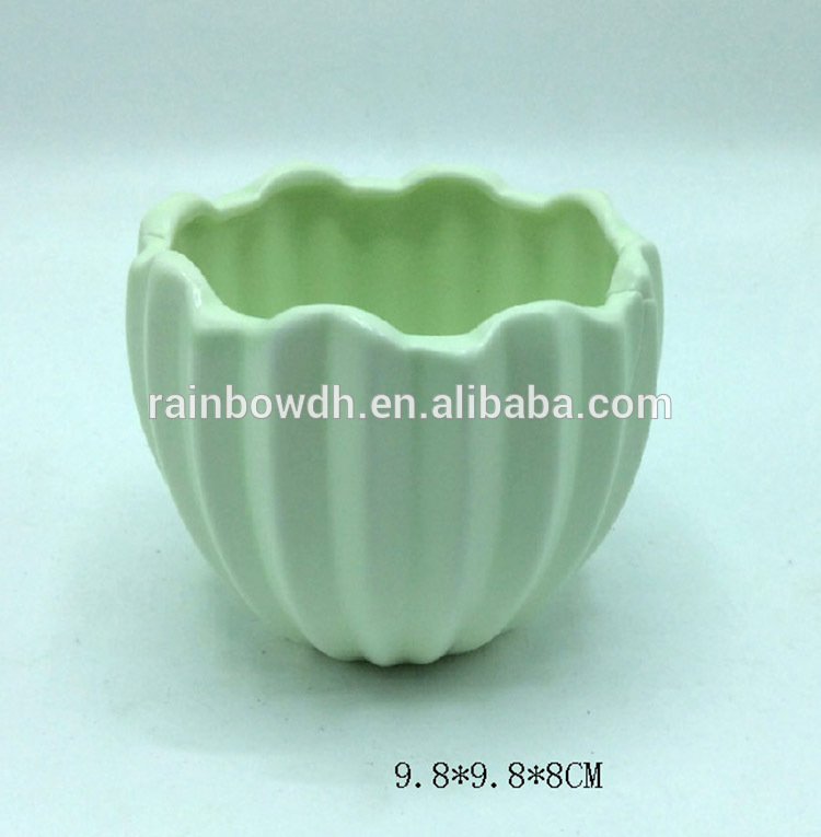 Green Small Ceramic Pots for Indoor Plants