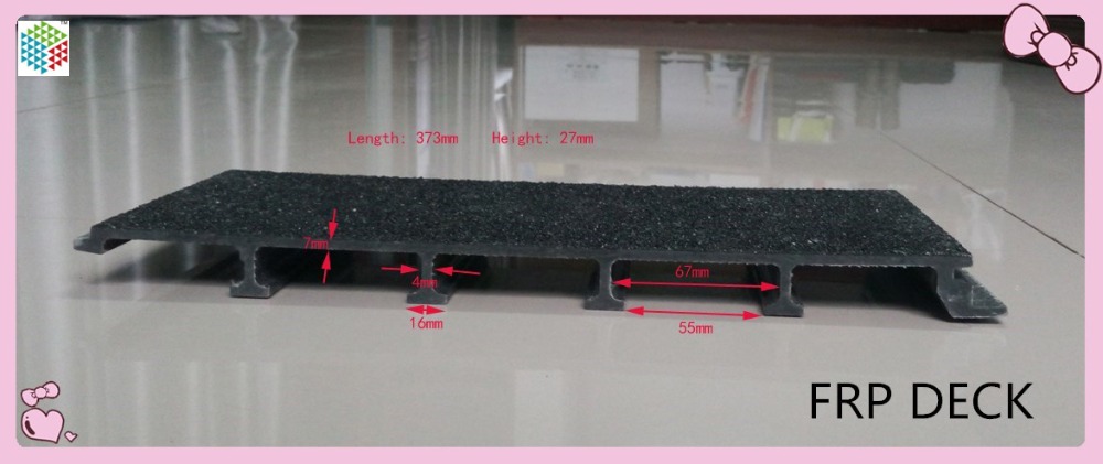 High strength heavy duty FRP bridge plank