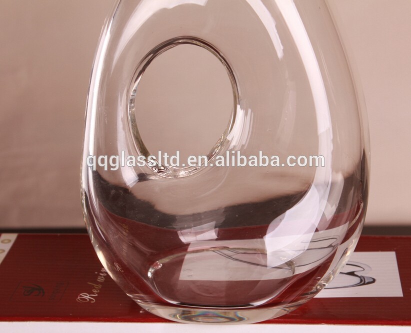 Hand Made Elegant Unique Design Clear Crystal Wine Decanter