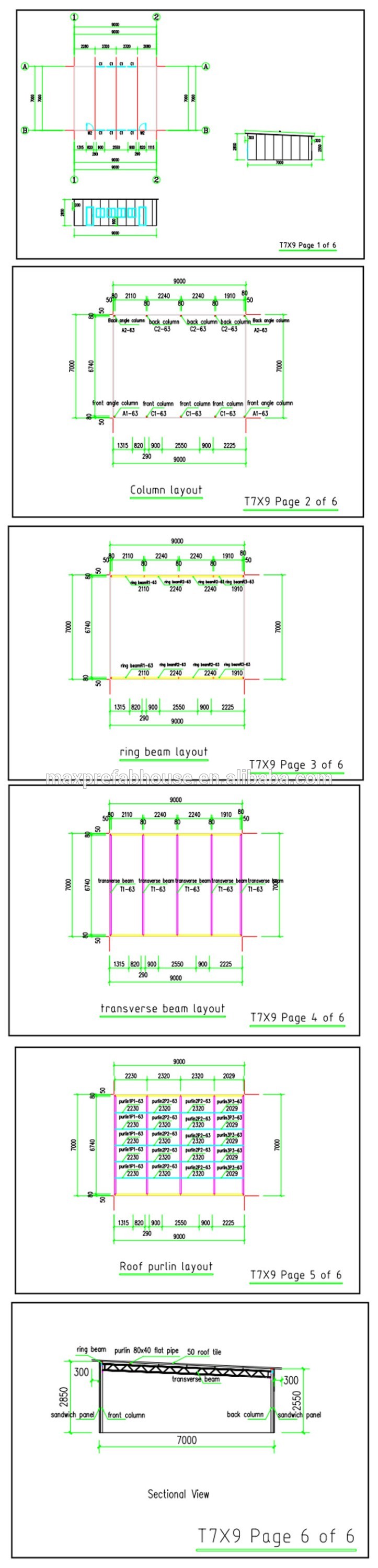 T0709 factory steel structure prefabricated houses prefab modular house