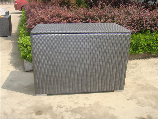 2015 large size outdoor rattan storage box