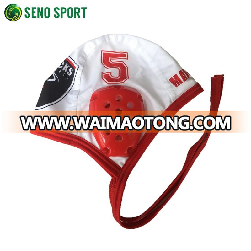 Fashion Logo Imprinted Water Polo Swimming Caps For Children