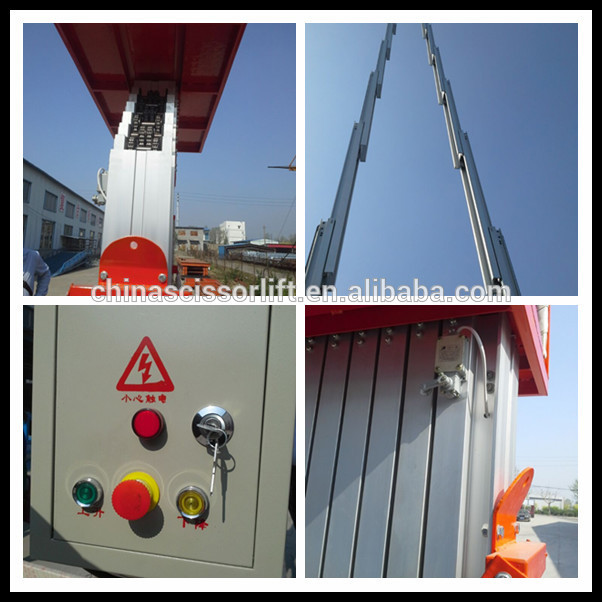 Aluminum alloy single person hydraulic lift