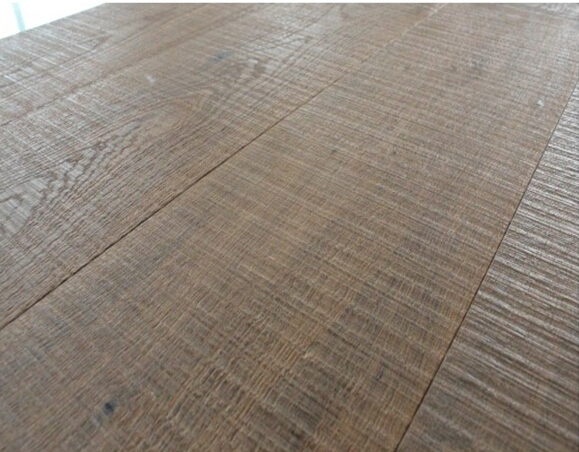 Wax oil Sawn Cut Timber Flooring Engineered White Oak Timber Flooring Grey