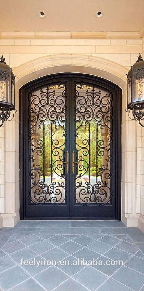 Beautiful wrought iron door FD-502