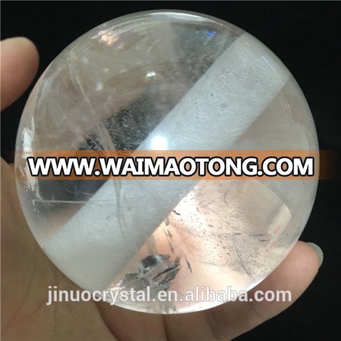 Wholesale Natural quartz crystal ball with holes for home decoration crystal balls with holes chandeliers