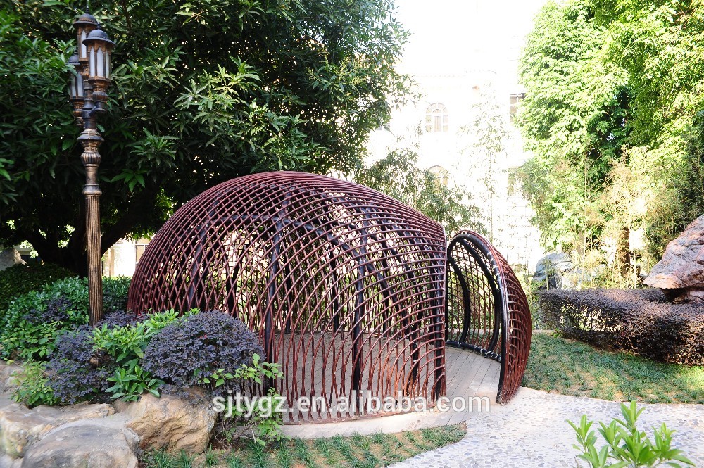 Super outdoor wrought iron birdcage from Guangzhou Suji