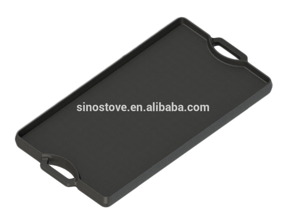 New Design Pre-seasoned Cast Iron Griddle Plate