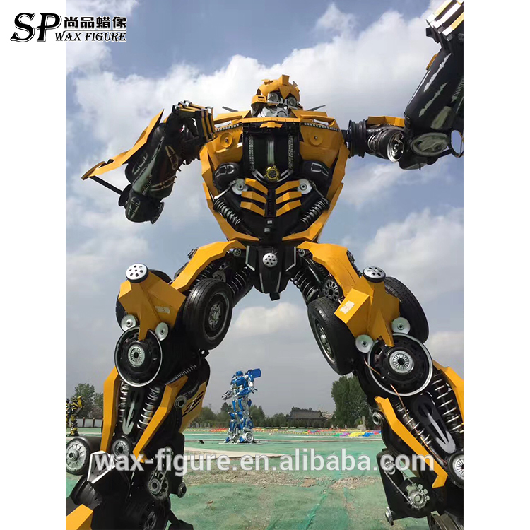 Top quality Outdoor metal robot transformers statues for sale