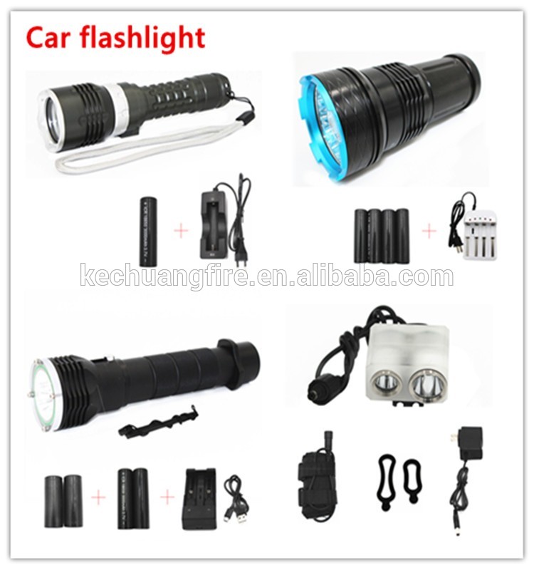 2017 new products Flashlight 3 x XM-L2 3200 Lumens Waterproof 18650 tactical flashlight