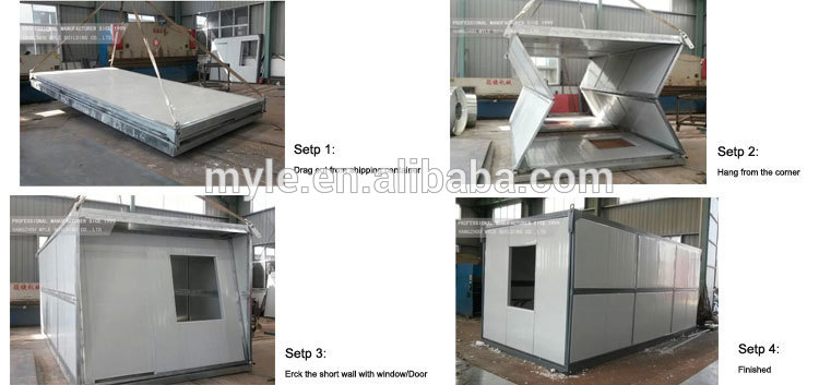 Smart folding container house,folding container shelter,folding container home