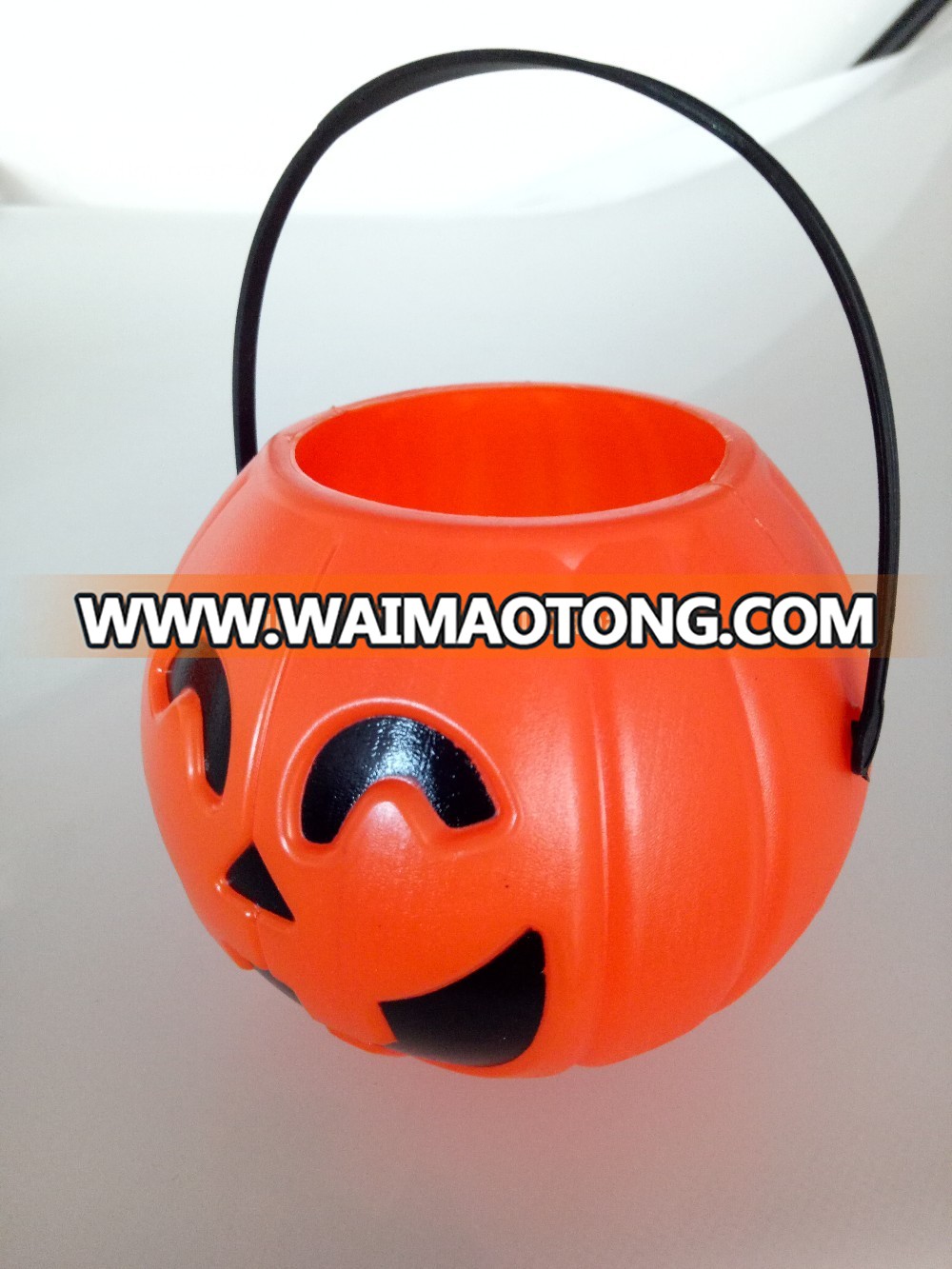 Halloween gift box plastic tube/basket pumpkin bucket